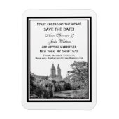 NYC Centrl Pk Lake San Remo Etchd Save the Date Magneet (Verticaal)