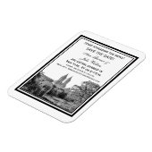 NYC Centrl Pk Lake San Remo Etchd Save the Date Magneet (Linkerzijde)