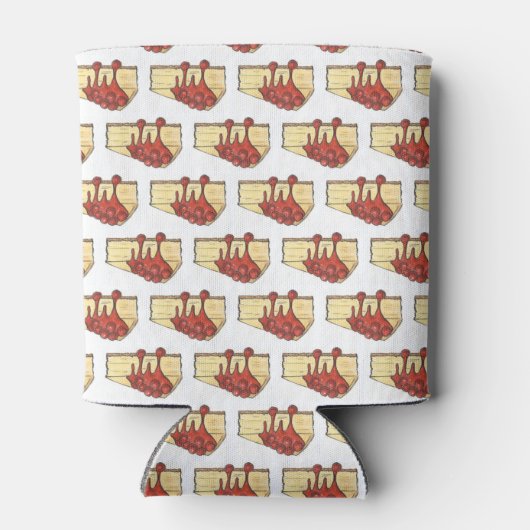 NYC Cherry Cheesecake Slice Dessert bakken Voedsel Blikjeskoeler (Achterkant)