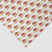 NYC Cherry Cheesecake Slice Dessert bakken Voedsel Tissuepapier (Detail)