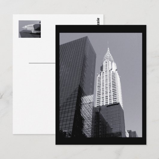 NYC Chrysler Building Briefkaart (Voorkant / Achterkant)