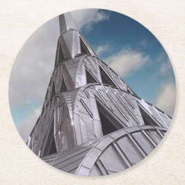 NYC Chrysler Building Ronde Kartonnen Onderzetter
