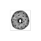 NYC Cinnamon Raisin Bagel Bagels Breakfast Stamp Rubberstempel (Afrduk)