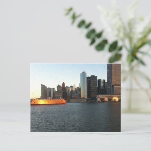 NYC City SkyLine Briefkaart (Staand voorkant)