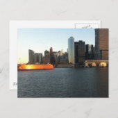 NYC City SkyLine Briefkaart (Voorkant / Achterkant)