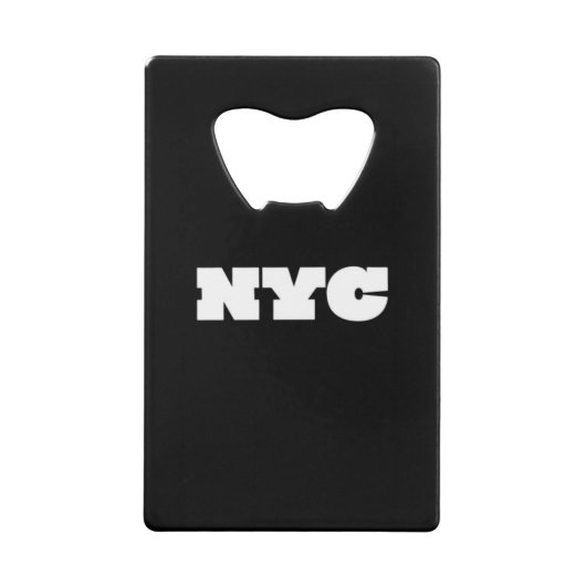 NYC Classic Creditkaart Flessenopener (Voorkant)