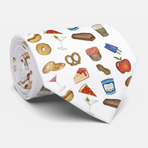 NYC Classic Foods New York City Foodie Stropdas