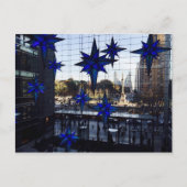 NYC Columbus Circle Kerstdecorations New York Feestdagenkaart (Voorkant)