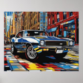 NYC Cool Car Poster (Voorkant)