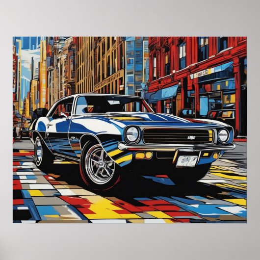NYC Cool Car Poster (Voorkant)