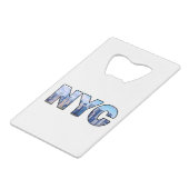 NYC CREDITKAART FLESSENOPENER (Voorkant Gekanteld)