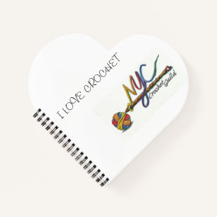 NYC Crochet Guild Heart Notitieboek
