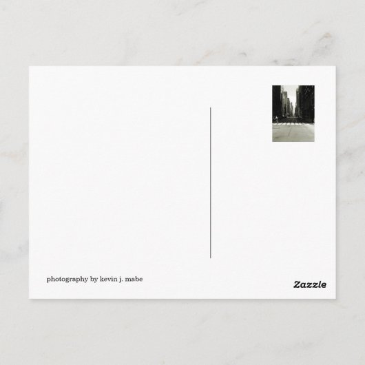 NYC Crosswalk Briefkaart (Achterkant)