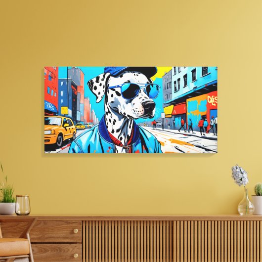NYC DALMATIE CANVAS AFDRUK (Insitu (Woonkamer))