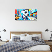 NYC DALMATIE CANVAS AFDRUK (Insitu (Slaapkamer))