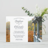 NYC Dames in het najaar van de herfst van het herf Kaart (Staand voorkant)