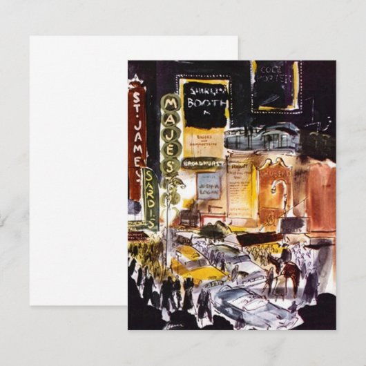 NYC de Onbeschreven Aankondiging van de Uitnodigin (Voorkant / Achterkant)