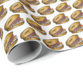 NYC Deli Bagel Cream Kaas Kappers Uien Lox Cadeaupapier (Rol Hoek)