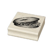 NYC Deli Bagel Cream Kaas Kappers Uien Lox Rubberstempel (Stempel)