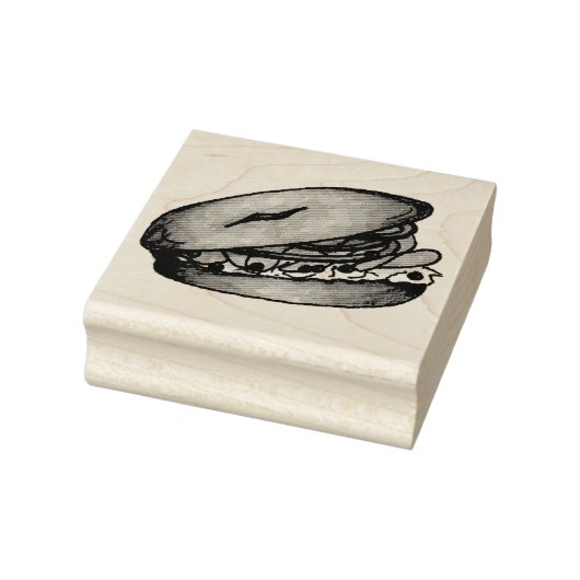 NYC Deli Bagel Cream Kaas Kappers Uien Lox Rubberstempel (Stempel)