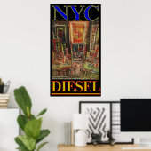 NYC DIESEL POSTER (Thuiskantoor)