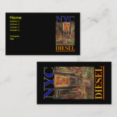 NYC DIESEL VISITEKAARTJE (Voorkant / Achterkant)