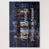 NYC Dreams Romantic Skyline Couples Keepsake Legpuzzel (Verticaal)