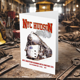 NYC Dreyfuss Hudson Loco. 20th Century Limited Bedankkaart