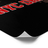 NYC Dreyfuss Hudson Locomotive. American flag Poster (Hoek)