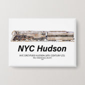 NYC Dreyfuss Hudson Steam Locomotive. Profile Button (Voorkant)