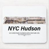 NYC Dreyfuss Hudson Steam Locomotive. Profile Muismat (Voorkant)