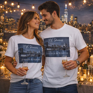 NYC Dromen Koppels Romantisch T-shirt
