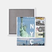 Nyc Elegant Modern New York Magneet (Voorkant / Achterkant)