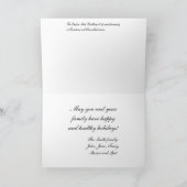 NYC Empire State Blog In Kerstmis Chanoeka kleuren Feestdagen Kaart (Binnen)