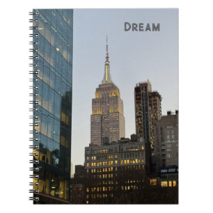 NYC Empire State Building Spiraal Foto Notitieboek