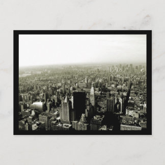 NYC Empire State View B&W Briefkaart