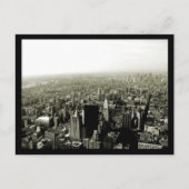 NYC Empire State View B&W Briefkaart (Voorkant)