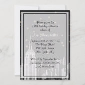 NYC ESB skyline geëtst zwart sterrenbeeld Verjaard Kaart (Achterkant)