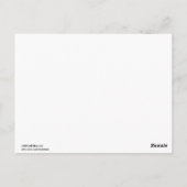 NYC ESB Skyline Silhouet Blu Sterrentafel nummer Briefkaart (Achterkant)