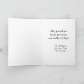 NYC Etched Statue of Liberty Kerstfeestay Feestdagen Kaart (Binnen)