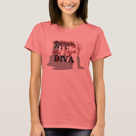 NYC Evil Regal Diva Ringer Shirt - Dana Edition (Voorkant)
