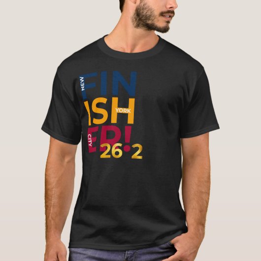NYC Finisher 26.2 | Marathon Runner T-shirt (Voorkant)