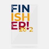 NYC Finisher van de Marathon Acryl Bord (Voorkant)
