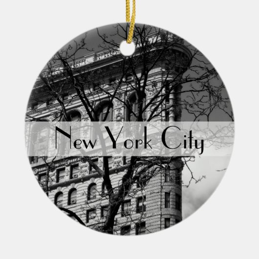 NYC Flat Iron Building Keramisch Ornament (Voorkant)