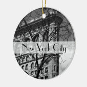 NYC Flat Iron Building Keramisch Ornament (Links)