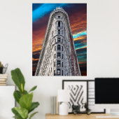 NYC FLATIRON SKYSCRAPER POSTER (Thuiskantoor)