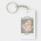 NYC Flower Market Upper East Elegant Sleutelhanger (Voorkant)
