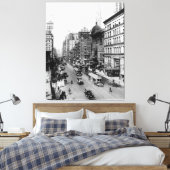  NYC-foto van Broadway (1920) Canvas Afdruk (Insitu (Slaapkamer))