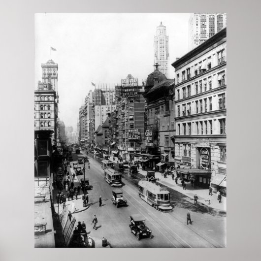  NYC-foto van Broadway (1920) Poster (Voorkant)