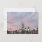 NYC Freedom Tower Foto - 3x5 Opslaan datum Save The Date (Achterkant)